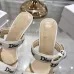Snake Print Dior Style High Heel Mule Sandals for Women 8.5cm #A63470