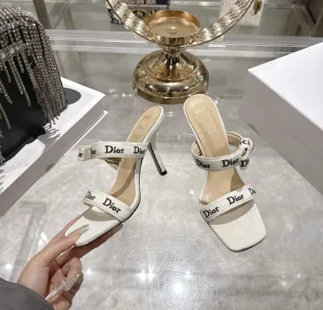Snake Print Dior Style High Heel Mule Sandals for Women 8.5cm #A63470 Snake Print Dior Style High Heel Mule Sandals for Women 8.5cm #A63470