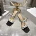 Snake Print Dior Style High Heel Mule Sandals for Women 8.5cm #A63471