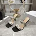 Snake Print Dior Style High Heel Mule Sandals for Women 8.5cm #A63471