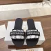 Dior Shoes for Dior Slippers for women Dway Embroidered Cotton Chrstian Black #A48924