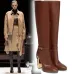 Fendi Women's Knee   High Boots  Iconic FF Monogram with Gold Heel Detail for Luxury Fashion Lovers #A56297