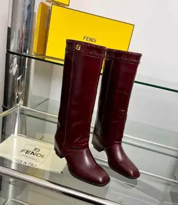 Fendi shoes for Fendi Boot for women heel height:7cm #A58283