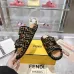 Fendi shoes for women Mauve black FF jacquard velvet slides #A49022