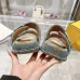 Fendi shoes for women Mauve blue FF jacquard velvet slides #A49021