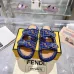 Fendi shoes for women Mauve purple FF jacquard velvet slides #A49023