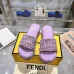 Fendi shoes women FF denim flatform slides #A49024