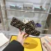Fendi shoes women FF denim flatform slides Black #A49025