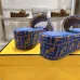 Fendi shoes women FF denim flatform slides Blue #A49027