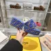 Fendi shoes women FF denim flatform slides Blue #A49027