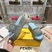 Fendi shoes women FF denim flatform slides Blue #A49028
