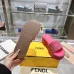 Fendi shoes women FF denim flatform slides Pink #A49026