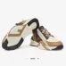 Fendi Flow Trainers Brown FF jacquard and beige leather low-tops #A61128