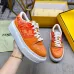 Fendi shoes for Women's Fendi Sneakers White/Blue/Orange #A49600