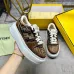 Fendi shoes for Women's Fendi Sneakers White/Blue/Orange #A49600