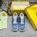 Fendi shoes for Women's Fendi Sneakers White/Blue/Orange #A49600