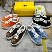 Fendi shoes for Women's Fendi Sneakers White/Blue/Orange #A49600