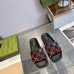 Gucci Monogram Jumbo GG Platform Slide Wedge Sandals #A48981
