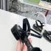 Gucci Shoes for Women Patent Leather Ankle Strap Flat Sandals Black #A48750