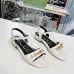 Gucci Shoes for Women Patent Leather Ankle Strap Flat Sandals White #A48751