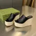 Gucci Shoes for Women wedge sandal with Horsebit Black #A48891