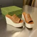Gucci Shoes for Women wedge sandal with Horsebit Brown #A48892