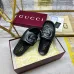 Gucci Shoes for Women's Gucci Slippers Black/White/Brown #A49375