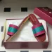 Gucci Shoes for Women's Gucci Slippers velvet-trimmed embroidered denim #A48878