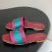 Gucci Shoes for Women's Gucci Slippers velvet-trimmed embroidered denim #A48878