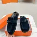 Hermes Shoes for Women's Shoes Mules Biege Linen Slippers #A48941