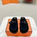 Hermes Shoes for Women's Shoes Mules Biege Linen Slippers #A48941