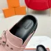 Hermes Shoes for Women's Shoes Mules Biege Linen Slippers Pink #A48942