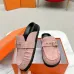 Hermes Shoes for Women's Shoes Mules Biege Linen Slippers Pink #A48942