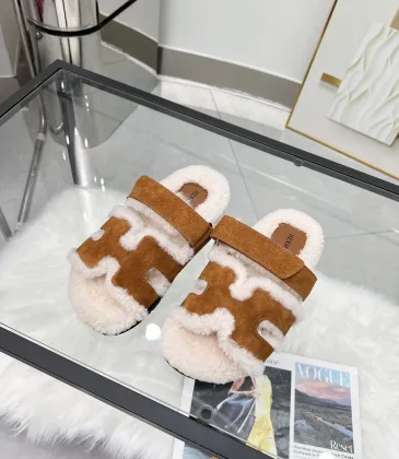 Hermès classic wool slippers #A58890