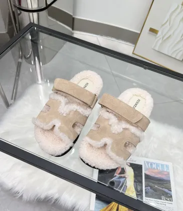Hermès classic wool slippers #A58892
