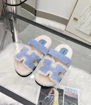 Hermès classic wool slippers #A58893