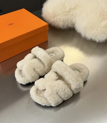 Hermès classic wool slippers #A58895