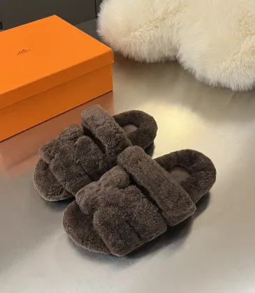 Hermès classic wool slippers #A58897