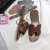 Hermes Women's Leather High heeled slippers sizes 35-41 #99903661