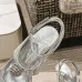 Jimmy Choo Shoes Metallic Leather Platform Sandals Sliver #A48969