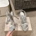 Jimmy Choo Shoes Metallic Leather Platform Sandals Sliver #A48969