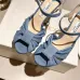 Jimmy Choo Shoes Nappa Leather Platform Sandals Blue #A48868