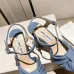 Jimmy Choo Shoes Nappa Leather Platform Sandals Blue #A48868