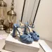 Jimmy Choo Shoes Nappa Leather Platform Sandals Blue #A48868