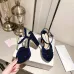 Jimmy Choo Shoes Nappa Leather Platform Sandals Dark Blue #A48870