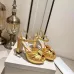 Jimmy Choo Shoes Nappa Leather Platform Sandals Golden #A48869