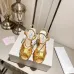 Jimmy Choo Shoes Nappa Leather Platform Sandals Golden #A48869