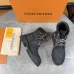Louis Vuitton x Timberland  Black Monogram Leather Boots for Louis Vuitton Unisex Shoes 3.5CM #A44155