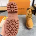 Louis Vuitton x Timberland Wheat Nubuck Monogram Boots – Unisex Luxury Workwear-Inspired Footwear 3.5CM #A44156