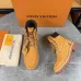 Louis Vuitton x Timberland Wheat Nubuck Monogram Boots – Unisex Luxury Workwear-Inspired Footwear 3.5CM #A44156